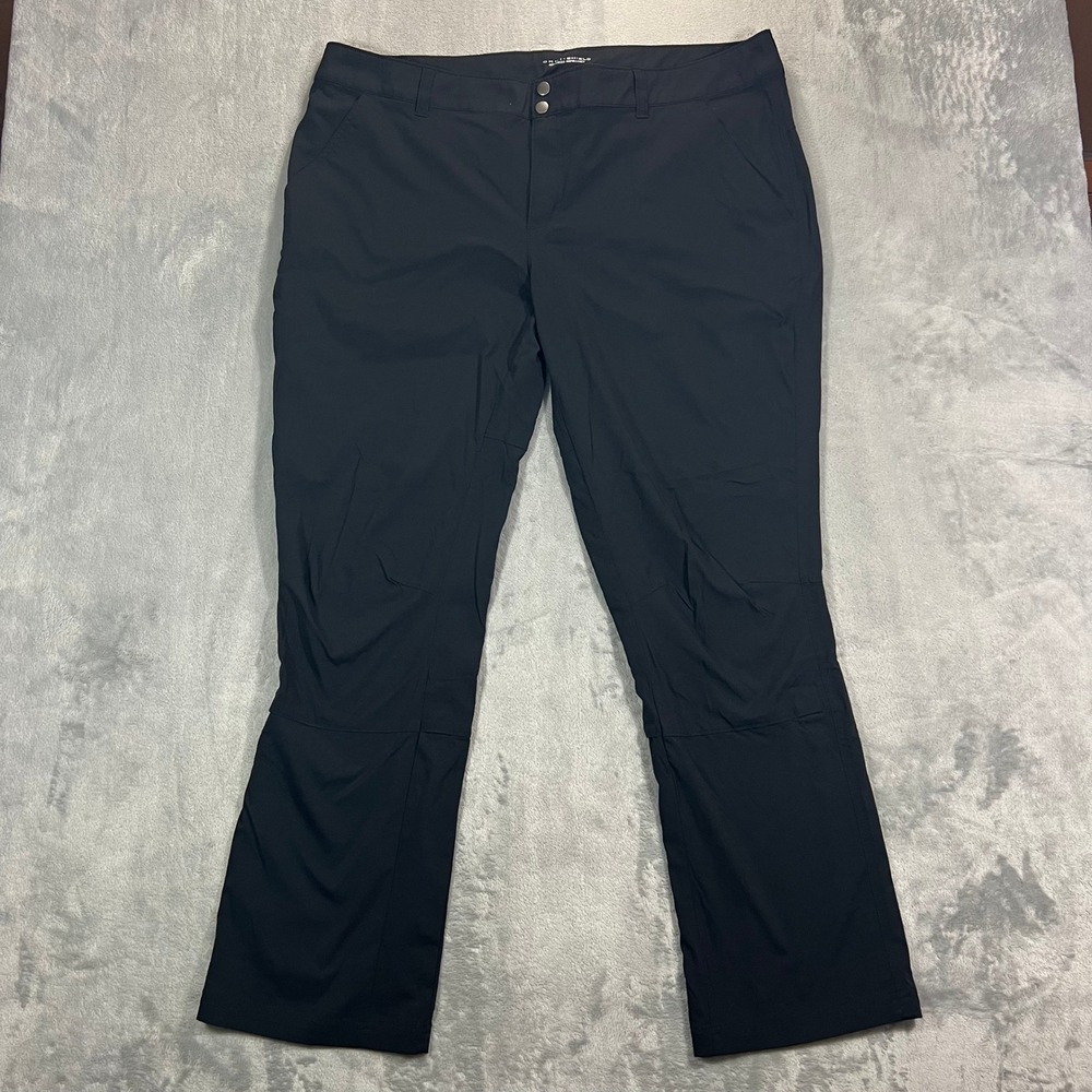Columbia Omni-Shield Hiking Pants Womens 20W Black Water Repellent Outdoor Layer